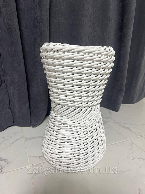 Кошик кашпо для квітки плетений Київ - фото 10
