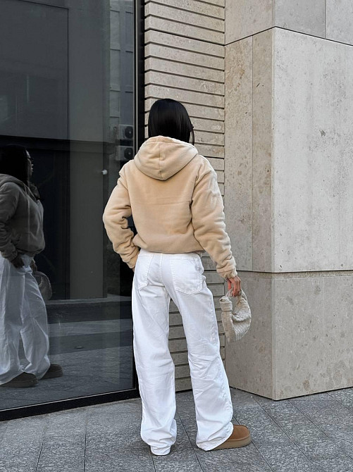 Женская теплая повседневная худи с молнией флис + Тедди Одесса - изображение 5