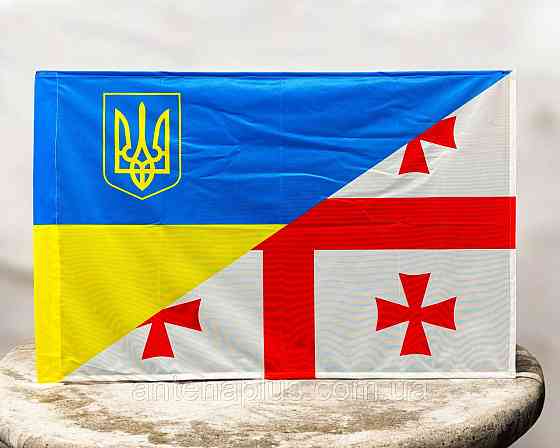 Україна Грузія прапор 600х900 мм Київ