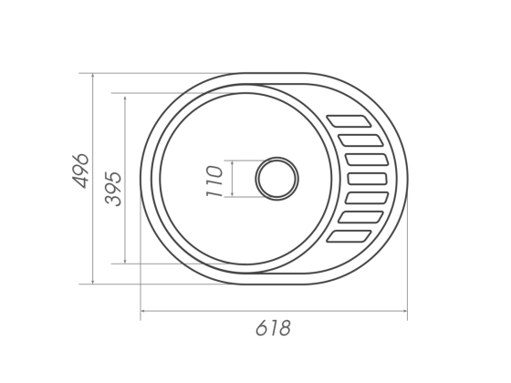 PLATINUM Гранітна мийка для кухні Platinum 6250 SOUL матова Сірий мусон Київ