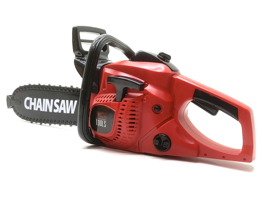 Бензопила іграшкова рухлива стрічка звук Червона (OYG603) Чернігів - фото 7