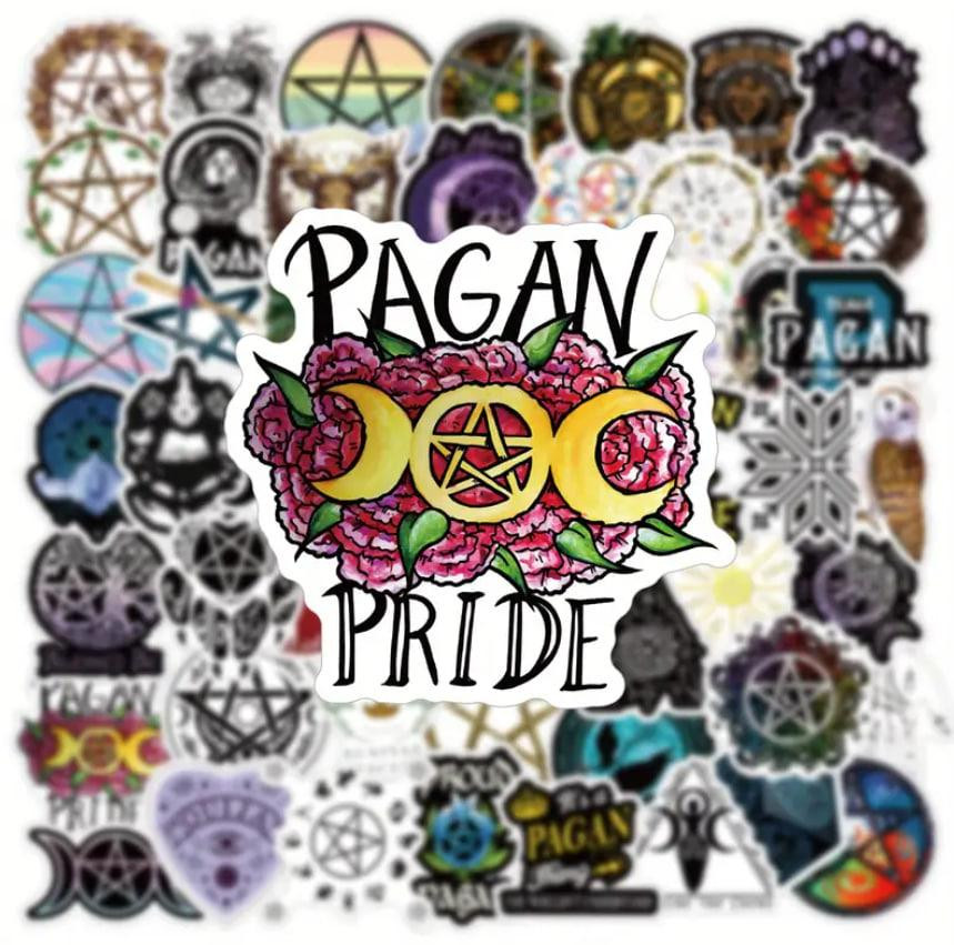 Набір магічних наклейок "Відьомські символи" (54 шт.), наклейки віканство, готичні наклейки. Київ - фото 2