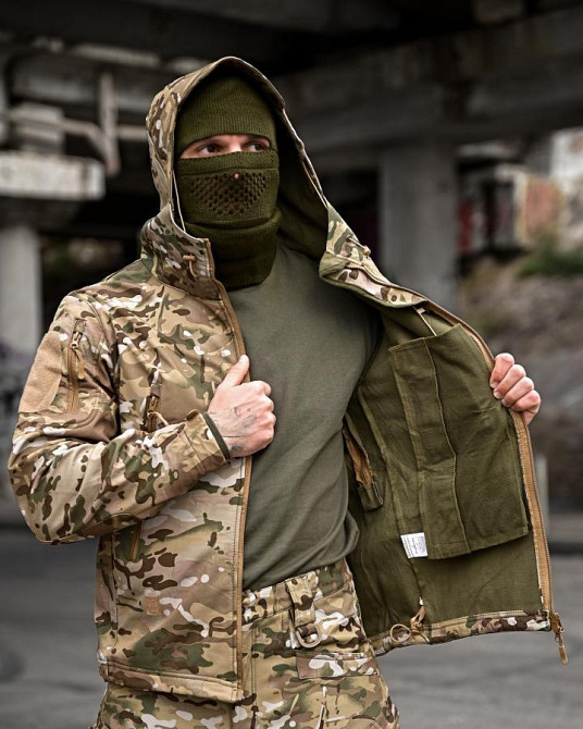 Демисезонный тактический костюм софтшел APOCALYPSE мульткам  ПП8157 Одесса - изображение 4