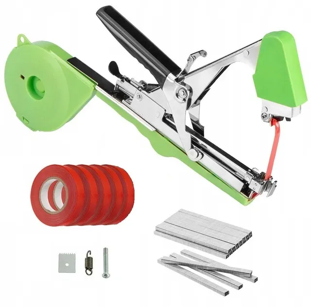 Набор для подвязки растений: Степлер + Скобы (10100 шт) + Лента (6 шт/180 м) Черновцы - изображение 1