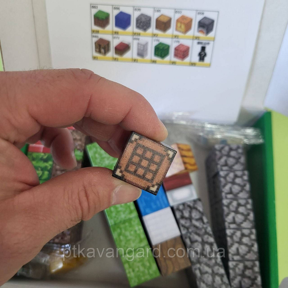 Конструктор магнитный Minecraft 58 магнитных блоков база возле речки с фигурками героев Dream World LZCK 020 Хмельницкий - изображение 3