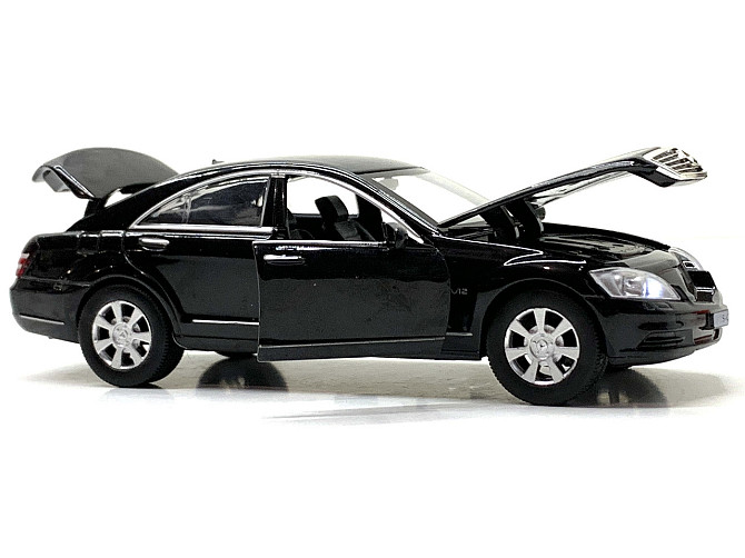 Машина Limo Toy Mercedes S Class інерційна відчиняються двері капот багажник 1:32 Чорна (AS-2705) Чернігів - фото 10