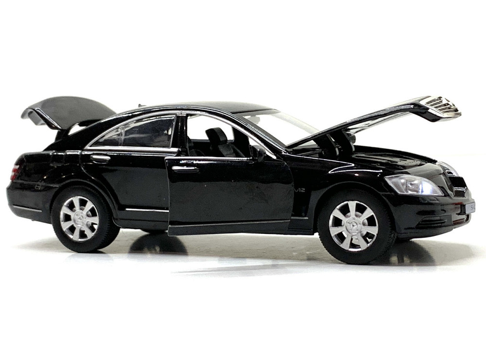 Машина Limo Toy Mercedes S Class інерційна відчиняються двері капот багажник 1:32 Чорна (AS-2705) Чернигов - изображение 10