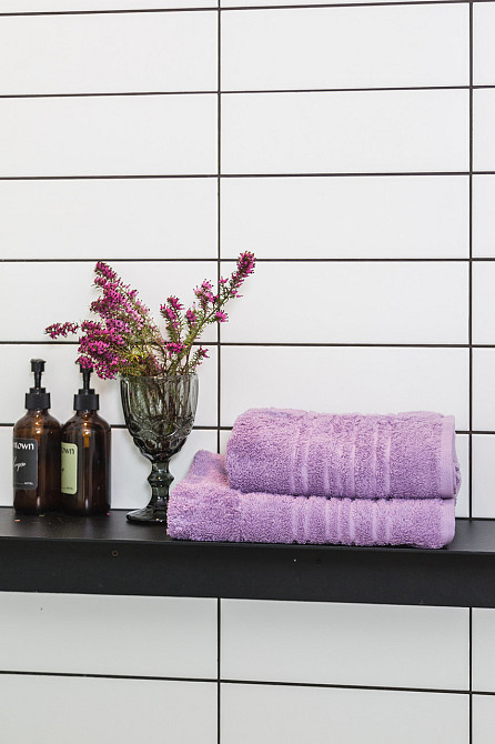 Ecotton Рушник махровий Ecotton 50х90 см високої щільності 550 г/м² бузковий Lilac 1 шт. Коломыя - изображение 2