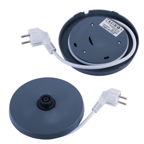 Електрочайник 1,8л 1850-2200W пластик (диск) білий/сірий 1715A KAMILLE Житомир - изображение 7