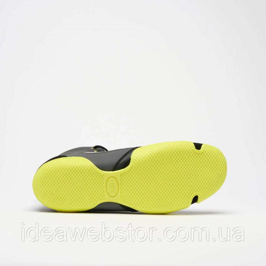 Боксерки Leone Premium Black/Lime мужские боксерские ботинки для бокса тренировок и ринга легкие с противоскользящей подошвой 41 Киев - изображение 5