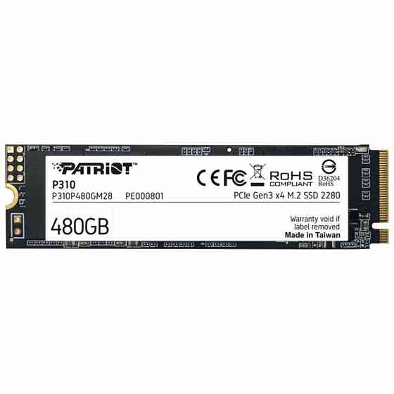 SSD M.2 Patriot P310 480GB NVMe 2280 PCIe 3.0x4 3D NAND TLC Киев