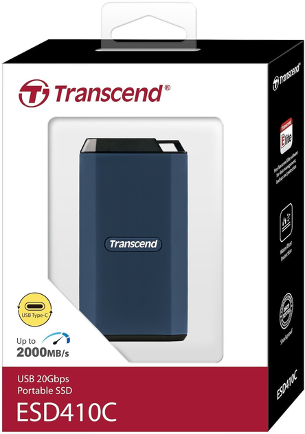 SSD Накопитель Transcend ESD410C 2TB USB Type-C (TS2TESD410C) (7032341) Киев - изображение 3