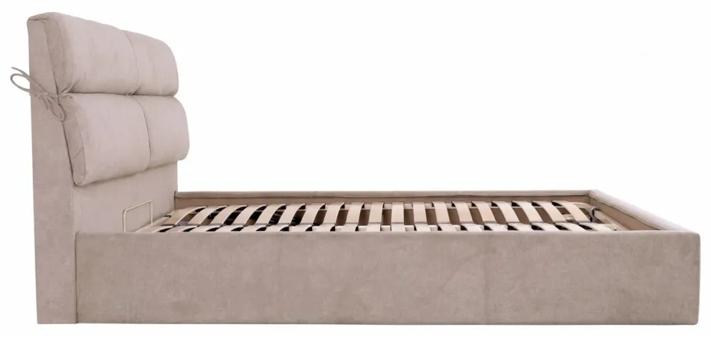 Кровать Двуспальная Edinburgh Comfort 160 х 200 см Rosto 13 С подъемным механизмом и нишей для белья Бежевый Киев - изображение 4