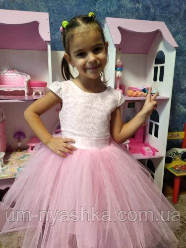 Нарядное розовое платье на девочку на 3-5 лет Кривой Рог - изображение 2