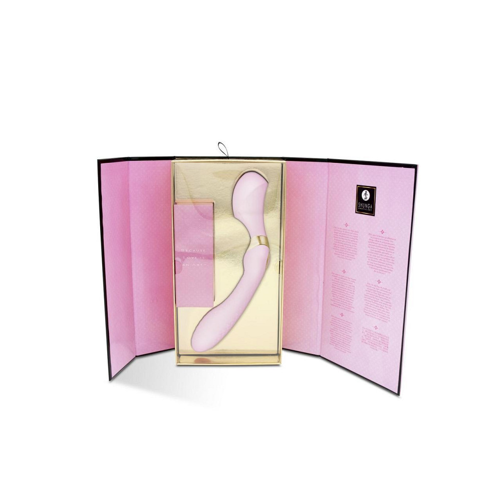 Вибромассажер Shunga Zoa Light Pink, двусторонний Sex Aura Киев - изображение 8