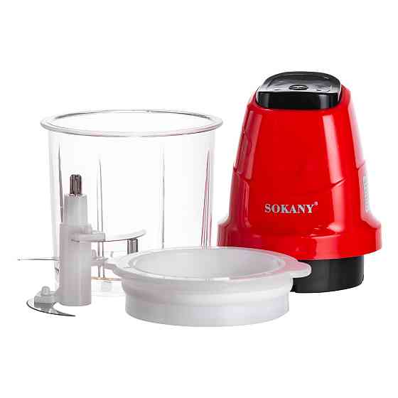 Sokany Чоппер подрібнювач з чашею на 0.7 л електричний кухонний 250 Вт Sokany SK-06009R Коломия
