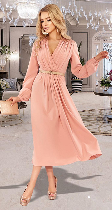 Плаття в кольорі пудра (42) Київ - фото 3