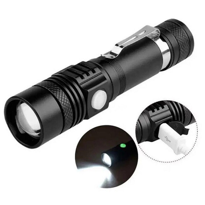 Точковий ручний ліхтар Bailong, Супер яскравий лід ліхтарик, Тактичні ліхтарі з зумом ET-89 Львів - фото 3