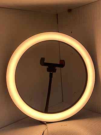 Кольцевая светодиодная LED лампа 26см ELEGIANT EGL-02 Black — Настольный кольцевой светильник 10.2