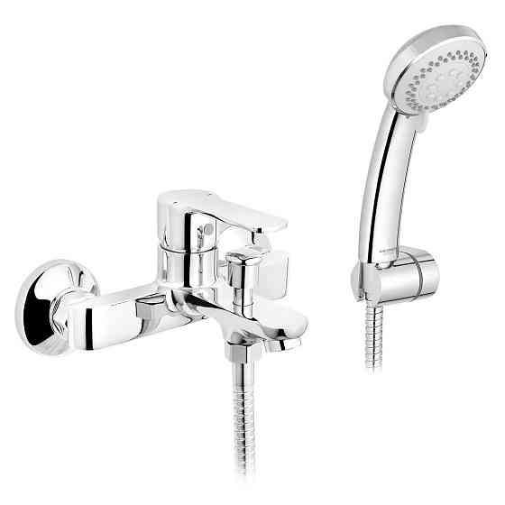Змішувач для ванни Kroner KRP Bremen - C060 з душовим гарнітуром, хром Київ