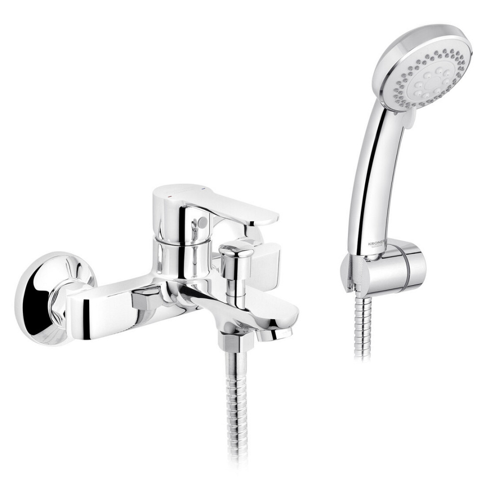 Смеситель для ванны Kroner KRP Bremen - C060 с душевым гарнитуром, хром Киев - изображение 2