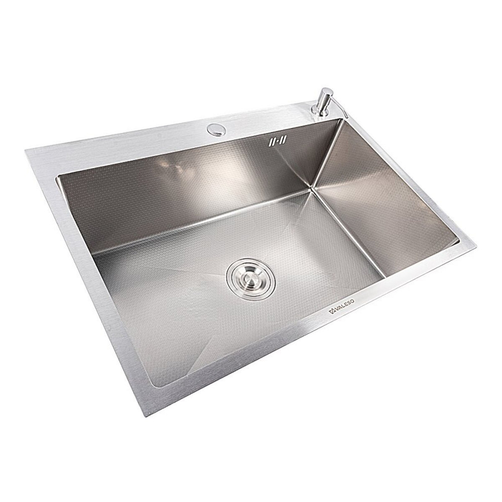 Мийка кухонна нержавіюча сталь для кухні VALESO 70*50 DECOR Handmade 3.0/0.8 Коломыя - изображение 7