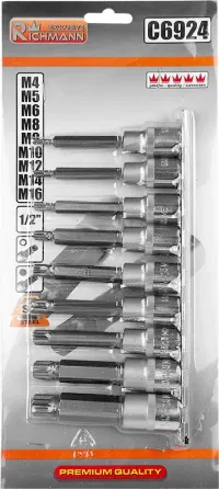 Набір SPLINE Richmann 9 шт M4-M16 S2 (C6924) Коломия