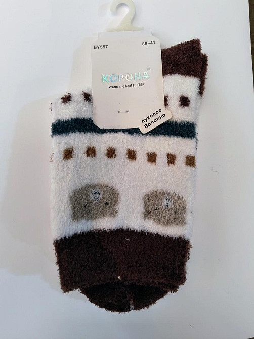 Зимние женские носки норка в ассортименте Корона Киев - изображение 3