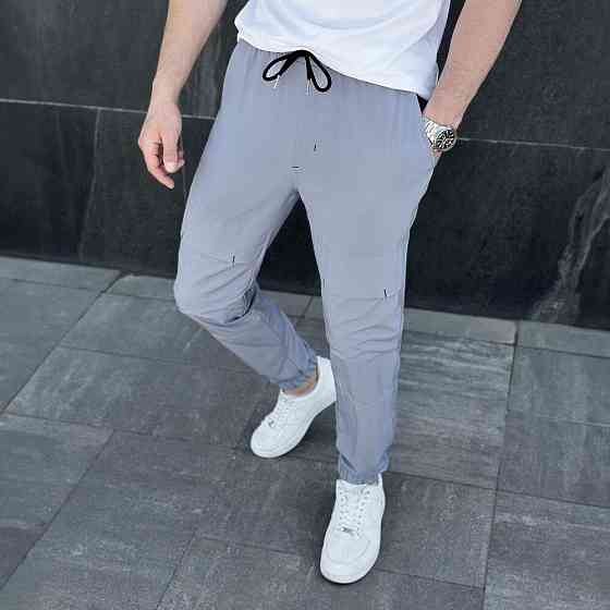 Чоловічі штани джогери з кишенями сірі Pobedov Vershyna Київ