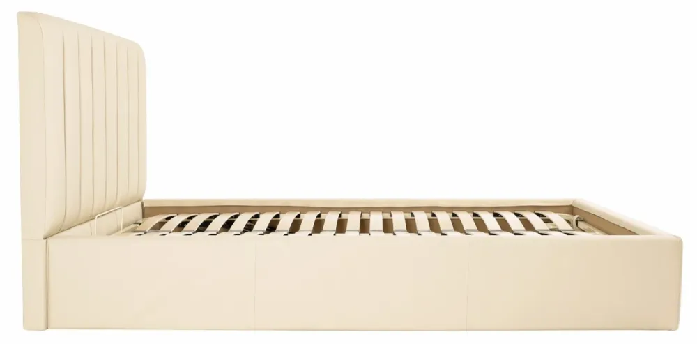 Ліжко Двоспальне Sanam Comfort 180 х 200 см Fly 2207 З підйомним механізмом та нішою для білизни Бежевий Київ - фото 4