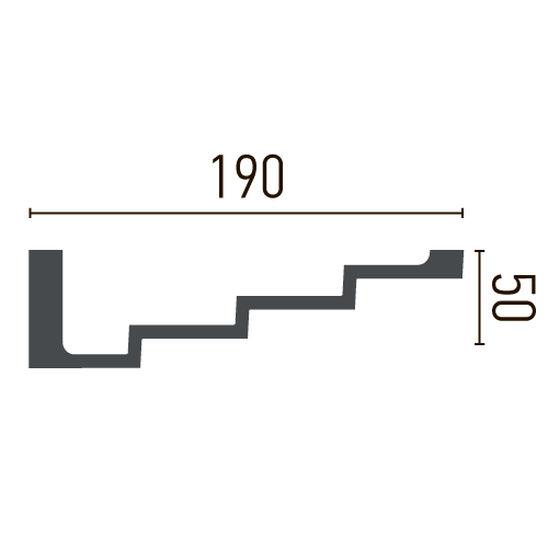 Карниз полиуретановый гладкий Gaudi Decor P 886 Днепр