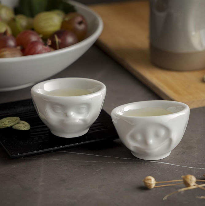 Набір із двох порцелянових підставок для яєць Tassen "Щастя та Хмм" Рівне - фото 15