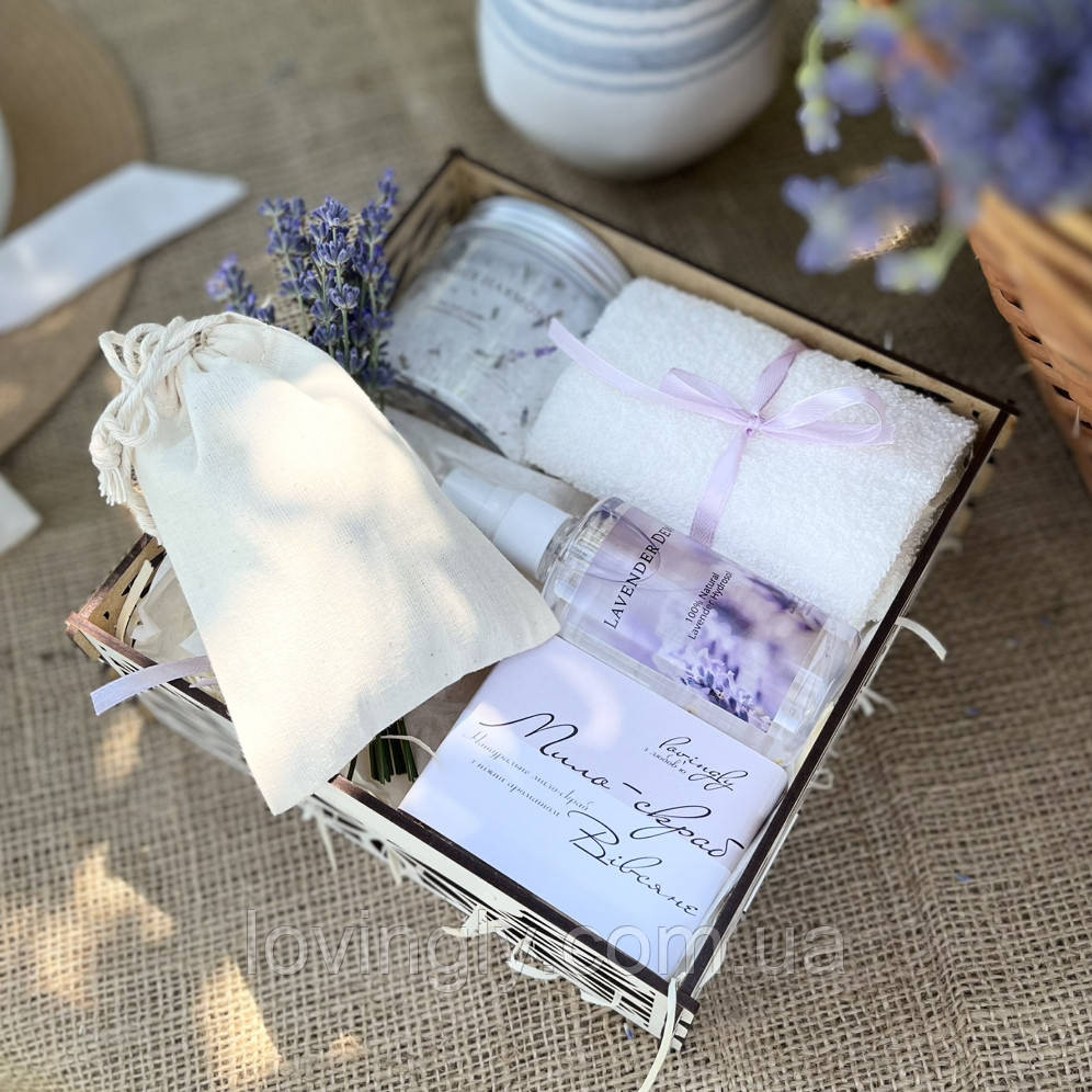 Лавандовий набір для подарунку з квітами і натуральною косметикою Ірпінь - фото 3