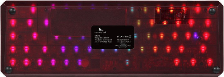 Клавіатура бездротова Motospeed Darmoshark K5 Gateron Red Red-Black (dmk5rbgr) чорний, червоний Харьков - изображение 2