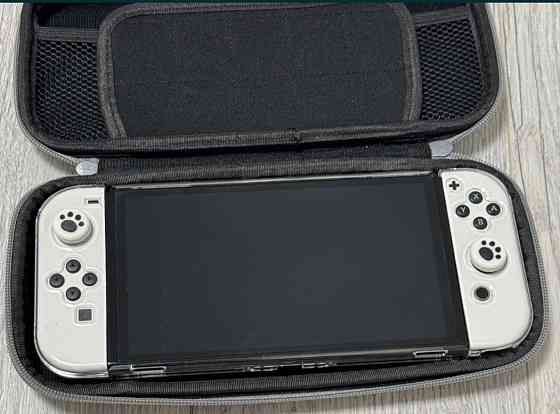 Приставка: Nintendo Switch OLED, Білий + Чохол + Кейс, Гарантія! Харків