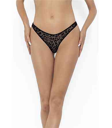 Трусики P011 String aus Leopardenflock von Noir Handmade Sex Aura Київ