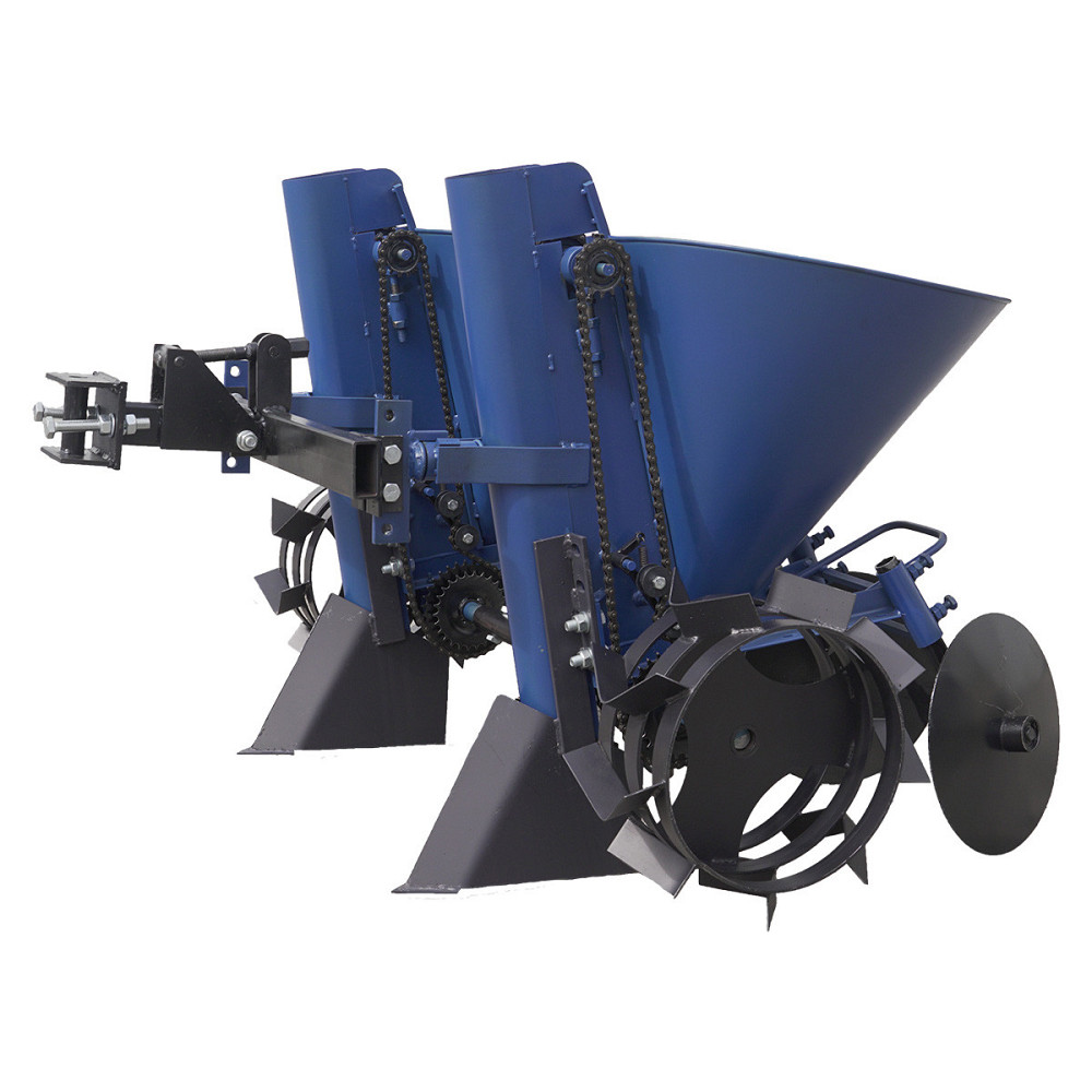 Картофелесажалка двухрядная цепная к мототрактору (фиксированное междурядие) (КС17) Харьков - изображение 1