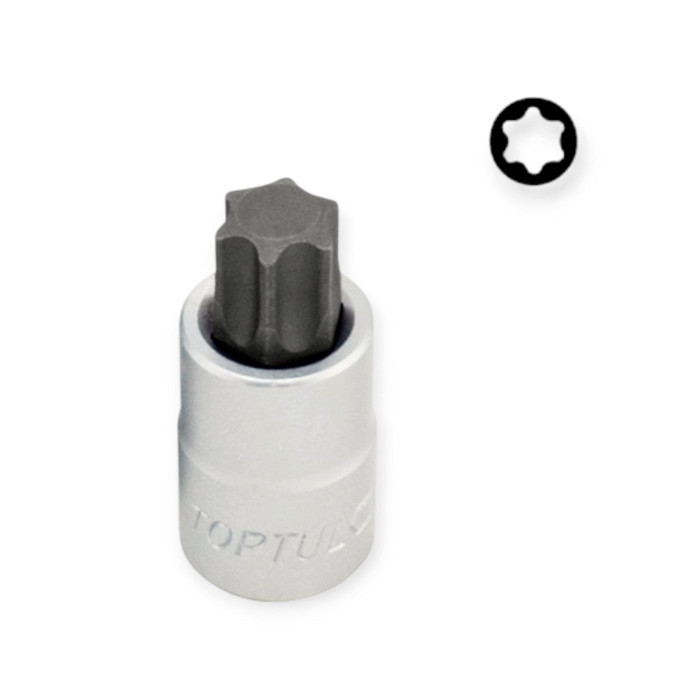 Головка - вставка TORX шестипроменева 1/2" Т30 х 55 мм Мукачево - фото 1