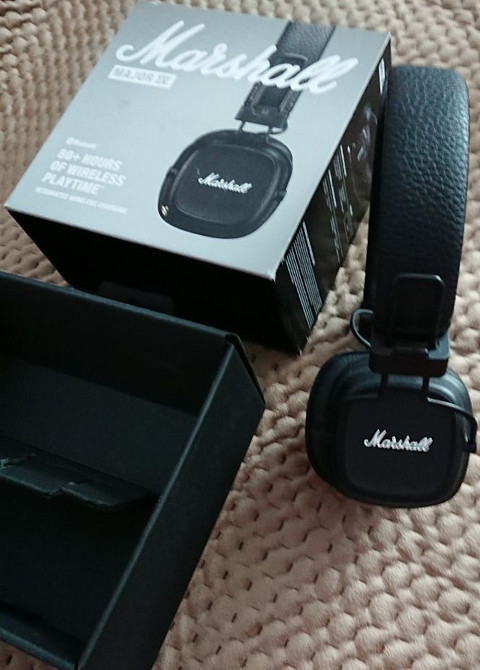 Навушники Marshall Major 4 Major IV Bluetooth Black/Brown оригінал. Киев - изображение 5