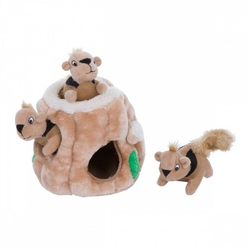 Интерактивная игрушка для собак прятки Тайник Белки Outward Hound Hide-A-Squirrel (Аутвард Хаунд) Small - 10.5 х 11.5 см - 3 белки Запорожье - изображение 8