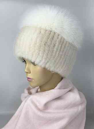 Жіноча норкова шапка кубанка Перлина Харків