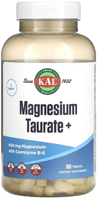 Магний таурат KAL Magnesium Taurate 400mg 180 таб Киев - изображение 1