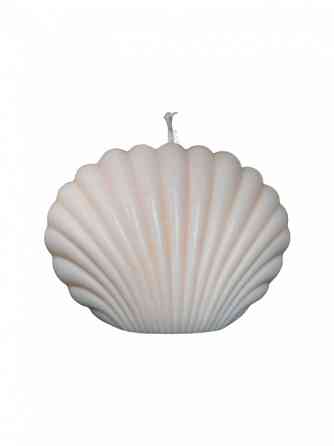 Свеча “Морская ракушка” ручной работы желтого цвета Каменец-Подольский