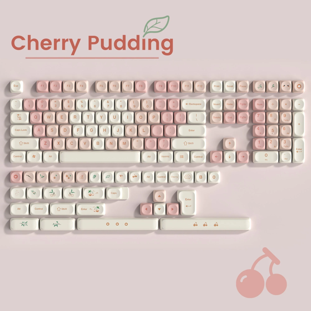 Набор кейкапов LQXQ MOA Cherry Blossom 133 клавиши, PBT, Dye-Sublimation, для механических клавиатур Cherry MX Киев - изображение 2