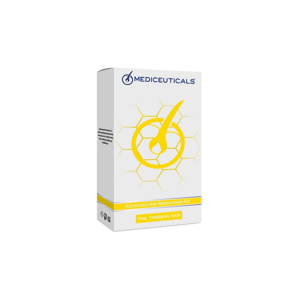 Набір проти випадіння та стоншення волосся у чоловіків Advanced Hair Restoration Kit Mediceuticals, 2х250 мл +125 мл Дніпро - фото 2