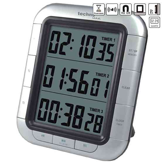 Таймер кухонный Technoline KT300 Magnetic Silver (KT300) Киев