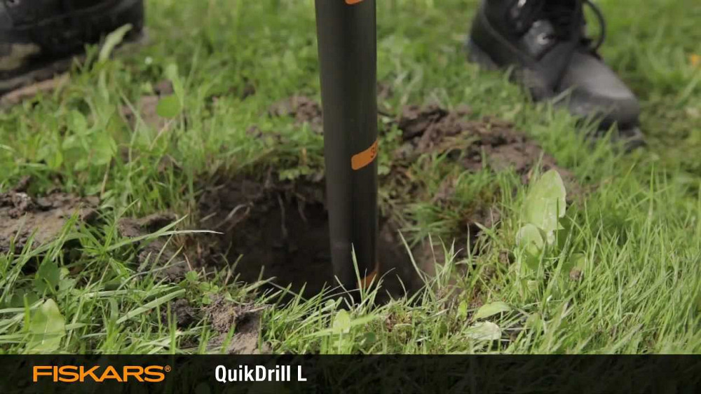 Садовий бур ручний середній Fiskars "QuikDrill M" 134720/1000638) Сталь Нововолинськ - фото 8