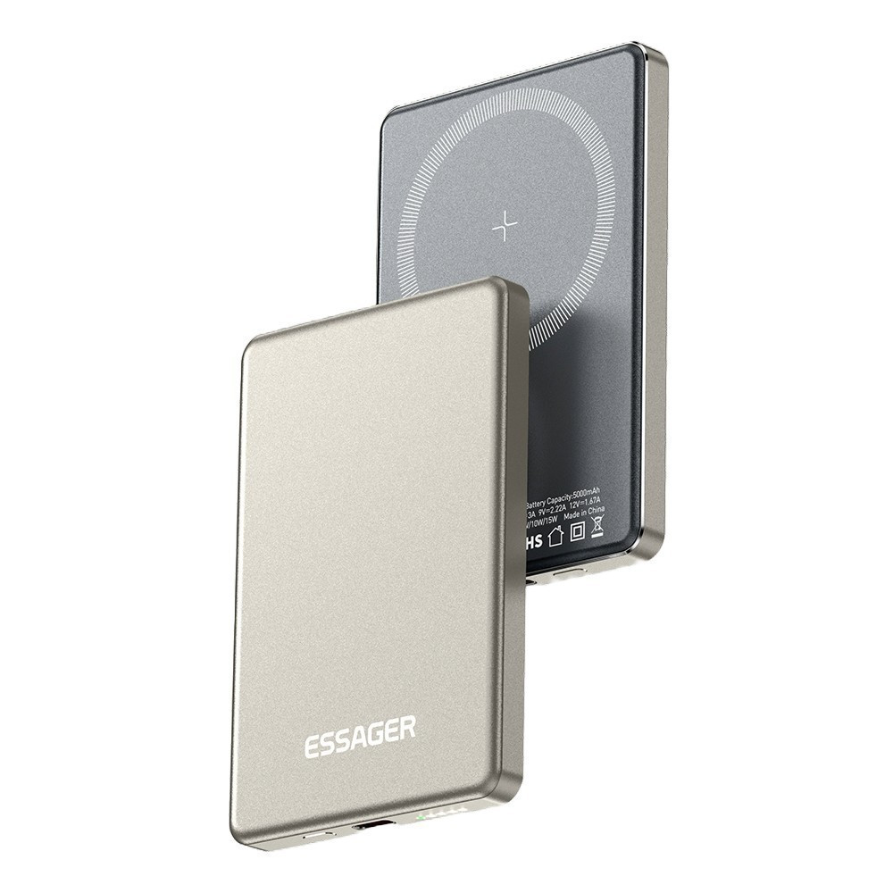 Універсальна мобільна батарея Essager Cross-Border 5000 mAh 20 W Magsafe/PD/QC3.0 Grey (EDY5K-YJ0A-Z) ( 14397 ) Харьков - изображение 4