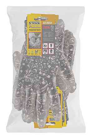 MASTERTOOL Рукавички безшовні трикотажні MASTERTOOL "Орхідея" з поліуретановим покриттям долоні Коломия