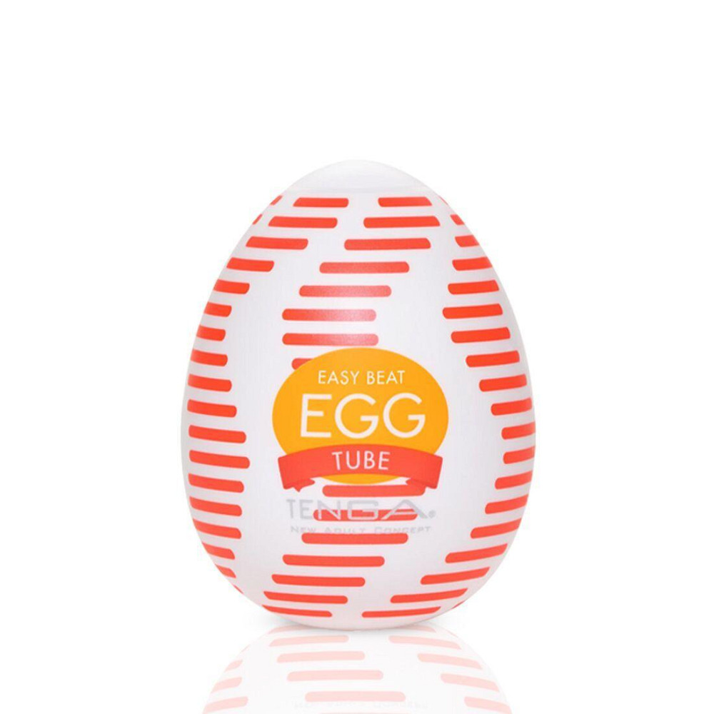 Мастурбатор-яйце Tenga Egg Tube, рельєф з поздовжніми лініями Sex Aura Київ - фото 1